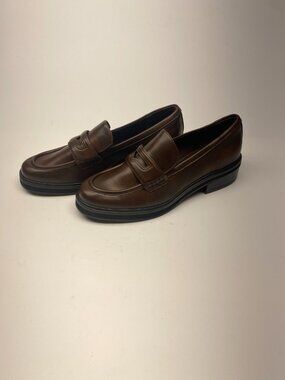 Open Edit Womens Collier Brown Chocolate Penny Loafer Sz 9.5